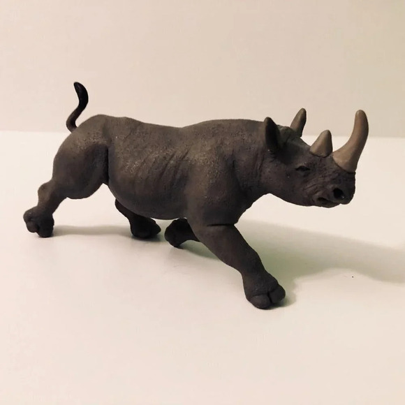 Lot of 3 Assorted Rhino  Rhinoceros Figures Mojo Safari LTD - Picture 2 of 15